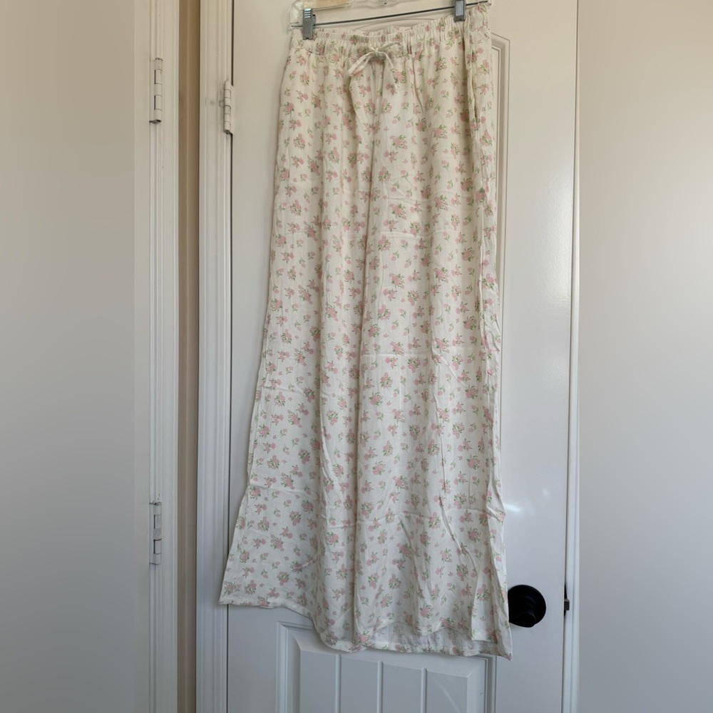 NWT Dippin' Daisy's Pink Floral Lounge Pants Size M - Picture 10 of 13